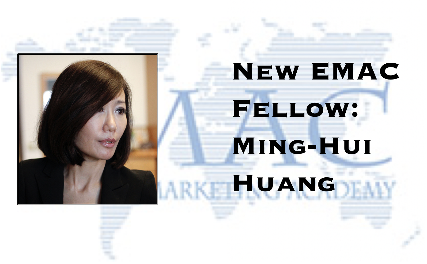 MingHui Huang Named EMAC Fellow SERVSIG
